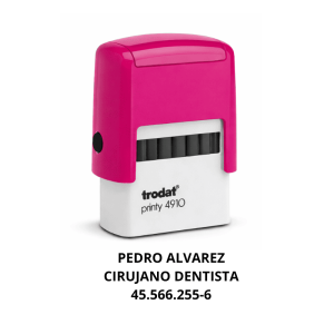 TIMBRE 4910 26X9MM FUCSIA TRODAT